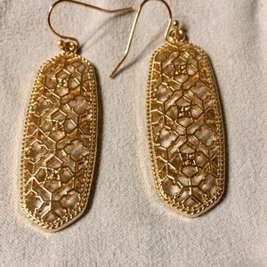 New Boho Gold Filigree Drop Earrings
